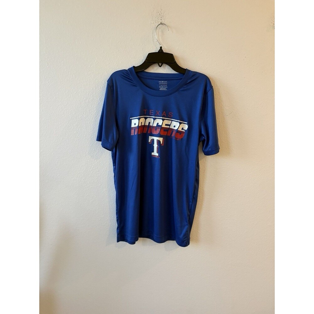 Team Athletics Texas Rangers Blue T-Shirt Size XXL